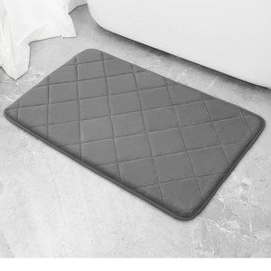 Memory Foam Bath Mat 20"x30" DARK GRAY